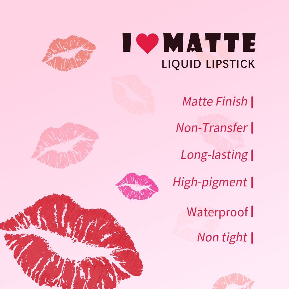 Long-lasting 2-in-1 Moisturizing Matte Liquid Lip Gloss
