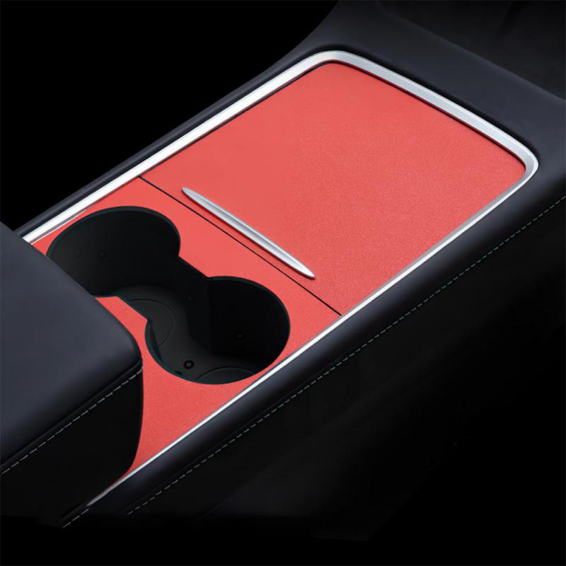 For Tesla Model 3 Y 2025-2025 Center Console Panel Sticker Wood Grain Film Carbon Central Control Cover Car Interior Accessories