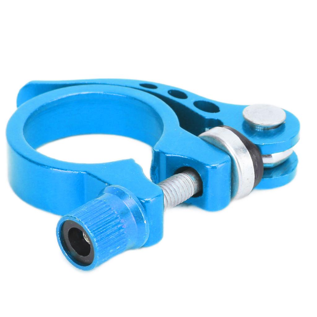 Sattelstützklemme Aluminiumlegierung Schnellspanner Sattelrohrklemme für Mountainbikes 3cm