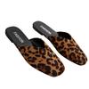 Fashion 2025 Fashion Closed Toe Women's Slippers New Outdoor Leopard Print Daily Plus Size Light Best Seller Comfortable Flat Slippers