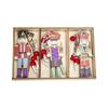 652F Christmas Ornaments Wooden Nutcrackers Soldier Hanging Pendant Party Decorations