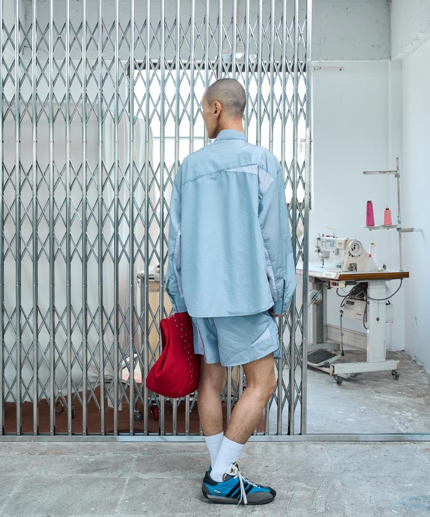 NOSCOULEURS Ul Nylon Shorts 09 Light Gray
