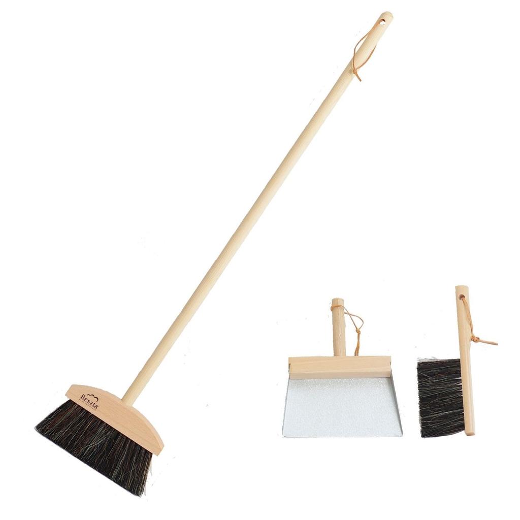 IDEA PORT Reszta Bloom Set 3P Hand S Natural Mini Cleaning Made In Bloom, Brush, Dustpan, Broom, Dustpan, Broom, Set, Duster, Tools, Entrance,
