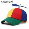 Fun Propeller Baseball Cap Fashion Color Block Bamboo Dragonfly Design Spring Autumn Breathable Hat for Hiking Cycling Use