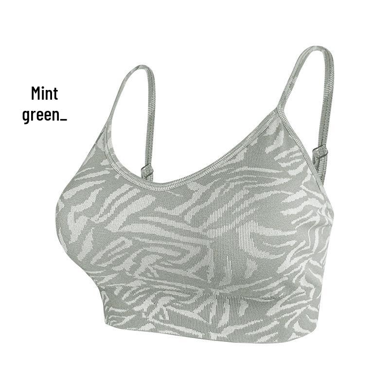 

Бесшовный бюстгальтер для йоги: Быстросохнущая, универсальная и поддерживающая спортивная одежда Medium мятный зеленый