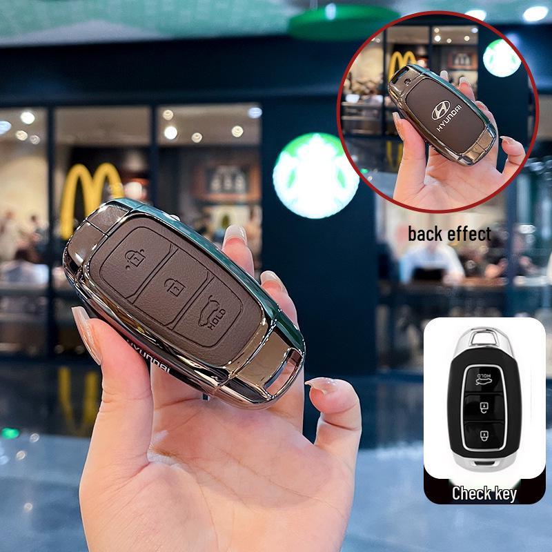 Kompatible Schlüsselhüllen für Hyundai: Festa, Elantra ix35, Tumi, ix25, Encino Modelle.