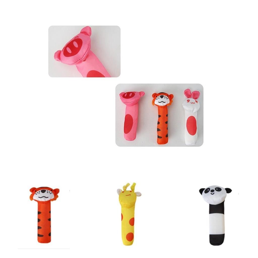 Cute Animal Bell Rattle Plush Toy For Soothing And Visual Development Of Newborns