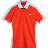 Color Block Polo Shirt Women Tops Orange GWJT09011-G016