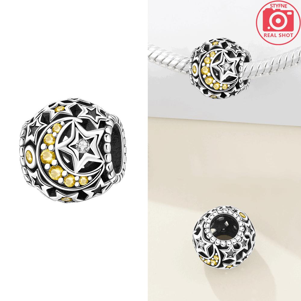 Exquisite Original Copper Peace Dove Love Travel Bead Jingle Bells Stars Moon Paws Beads Fit Bracelet Women Jewelry Gift Diy