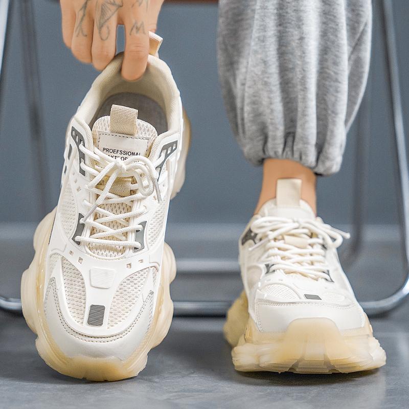 Fashion Men Fashion Trend Thick Soled Mesh Tenis Masulino Comfort Outdoor Casual Versatile Sneakers Breathable Running Vulcanized Shoes