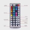 12V RGB LED Light Strip with Aluminum Shell, Infrared Dimmer, and 24/44-Key Remote Controller