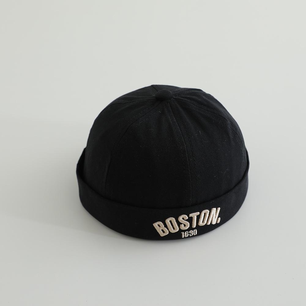 New Letter Baby Brimless Hat Autumn Summer Baby Boys Girls Dome Melon Cap Toddler Kids Landlord Hats Beanies 50cm