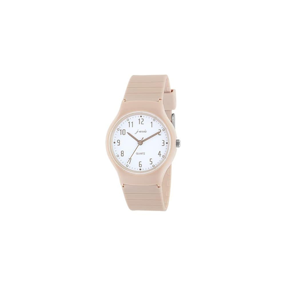J-AXIS Colorful Earth Tone Pastel Watch Simple Design Easy to Read TCL74 Brown