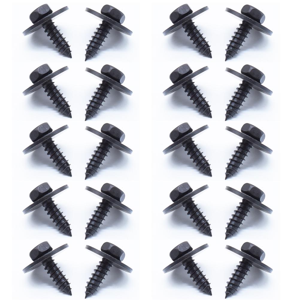 20PCS 16mm Hex Head Screw Bumper Cover Engine Shields Splash Guard For BMW E46 E60 E90 E83 E82 E71 E70 E66 E63 OE#07147129160
