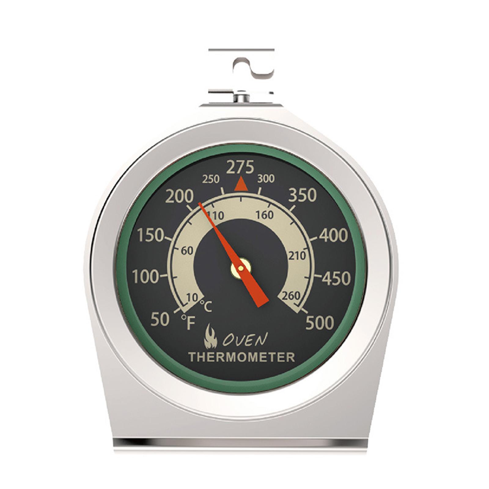 Kitchen Oven Thermometer Stainless Steel Dial Oven Thermometer Portable Food 1