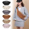 Solid Color Women's Chest Bag Nylon Lightweight Shoulder Crossbody Bag Outdoor Sports Cycling Mobile Phone Waist Bag