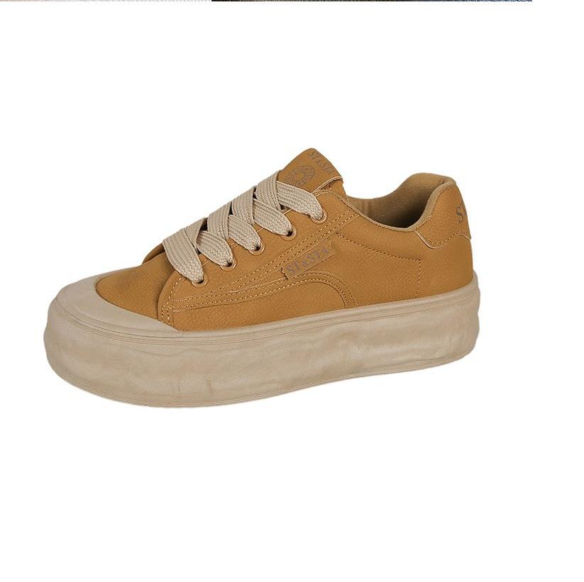 Little white shoes, sports shoes, women's models, 2025 summer new models, popular fashion temperament, thick soles to increase height, versatile