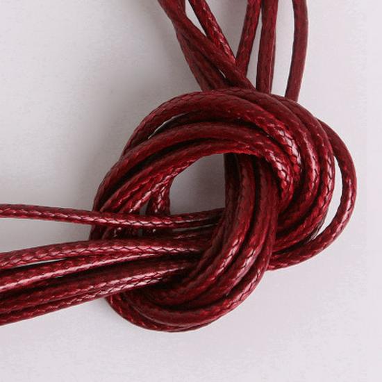 2mm Korean Waxed Cord Faux Leather Necklace Rope for DIY Jewelry Making & Bracelets.