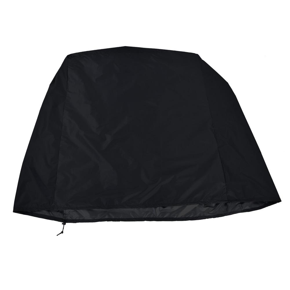 Waterproof BBQ Cover Barbecue Gas Grill Cover Outdoor Heavy Duty Protector 97*56*112cm (Black)