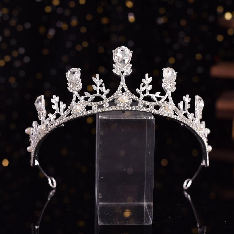 

Свадебная корона Frozen Аксессуары для волос Хрустальная корона Укладка короны День рождения Свадебный темперамент Головной убор Свадебное платье