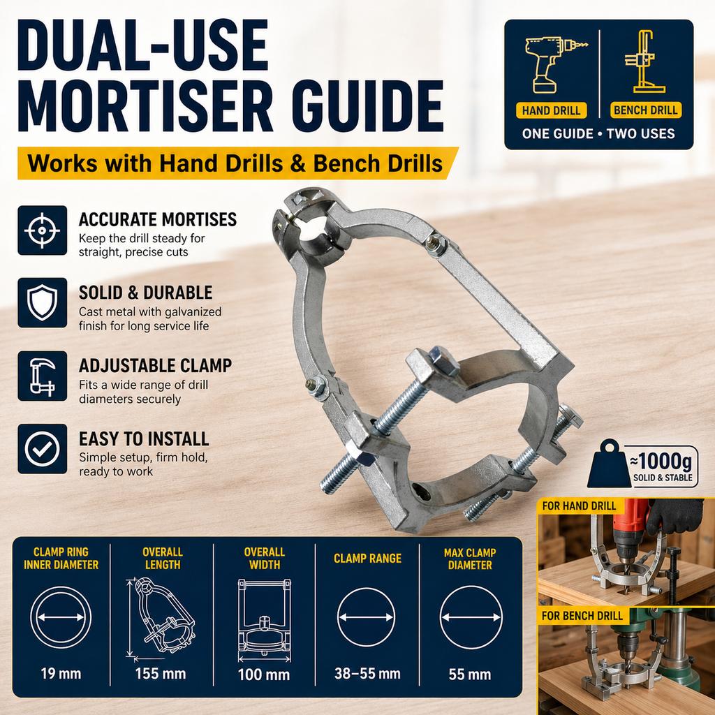 Mortiser Drill Guide for Woodworking