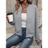 Women's Clothing, Autumn and Winter New Styles, Solid Color, Zipper Jacket, Baseball Collar, Casual Jacket, Women's
