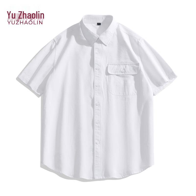 Yuzhaolin Men s Summer Short-Sleeve Casual Shirt M