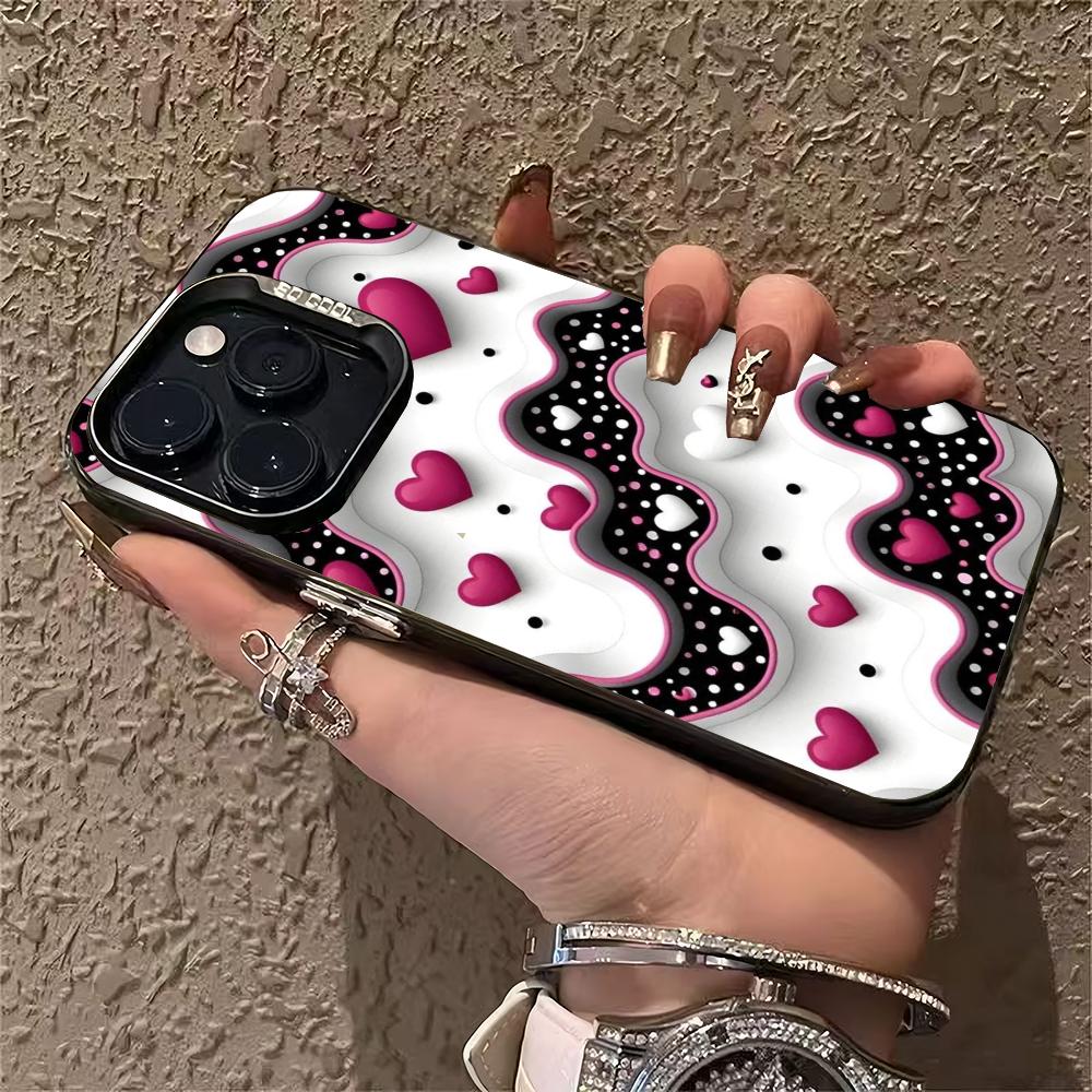 Simple and Caring Design Phone Case Suitable for iPhone 16, 17, 15, 14, 13, 12, 11 Pro/Max/Plus Anti Drop and Shockproof