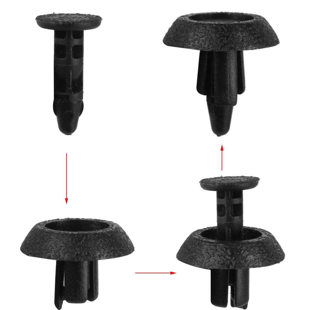KOZEEY 30pcs Nylon Push Clip Rivet for Toyota Camry Highlander Prado