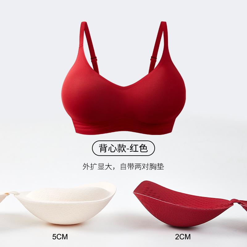 Wireless Push Up Bra For Small Bust Comfortable Seamless Thick Cup