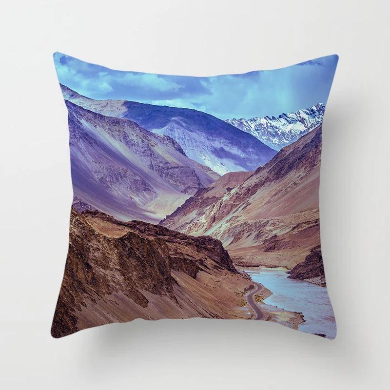 Office Living Room Home Pillowcase Car Decoration Outdoor Landscape Print Pillowcase
