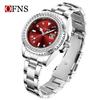OFNS Women's Casual Luxury Quartz Watch with Calendar and Diamond Accents