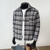 Herren S Locker Geschnittene Karierte Jacke Koreanischer Stil Mode Lässige Oberbekleidung