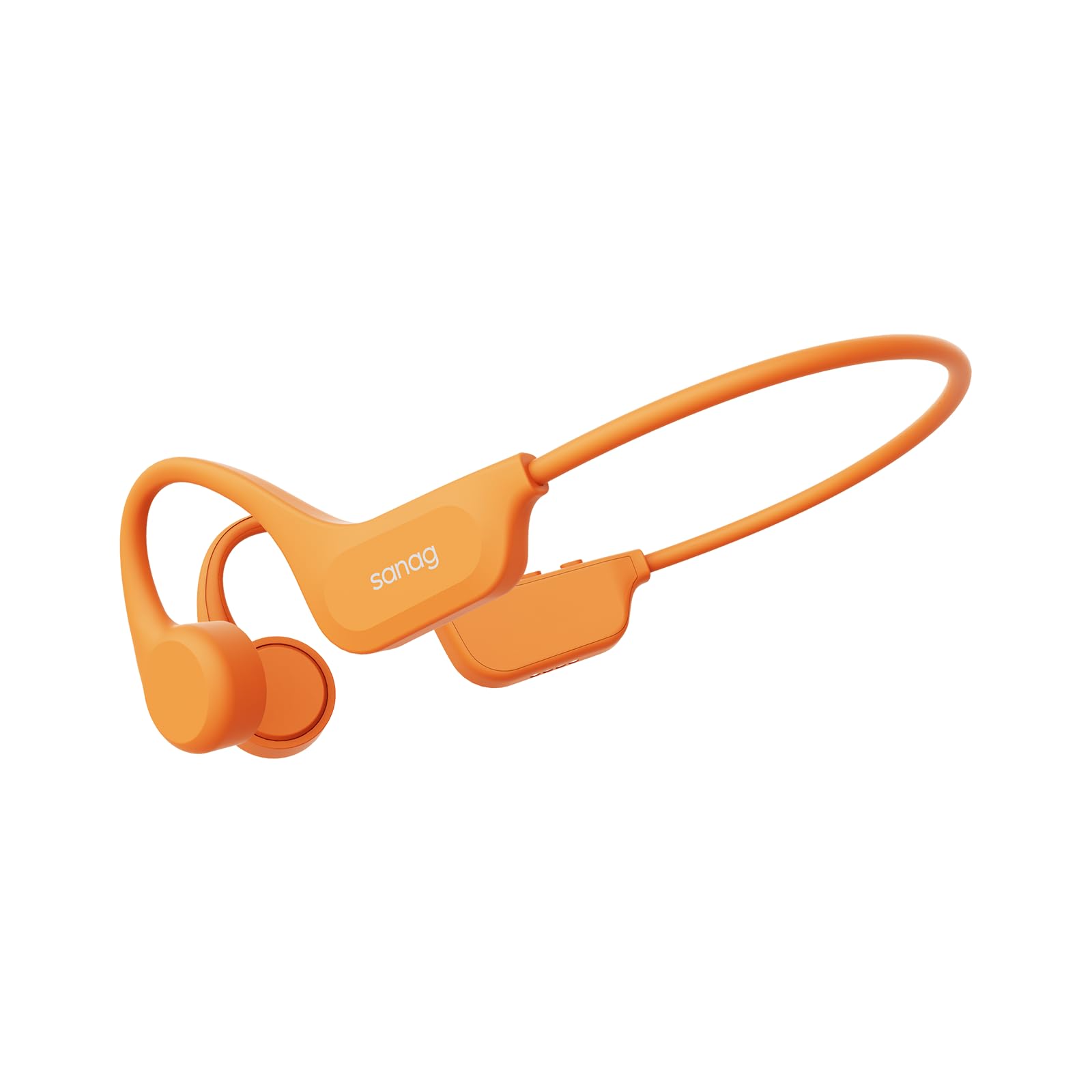 

Sanag B60SPromax Bone Conduction Earphones Headphones Open Ear Headphones Built-in 64GB Memory Includes Microphone IP68 Waterproof/Dustproof Orange