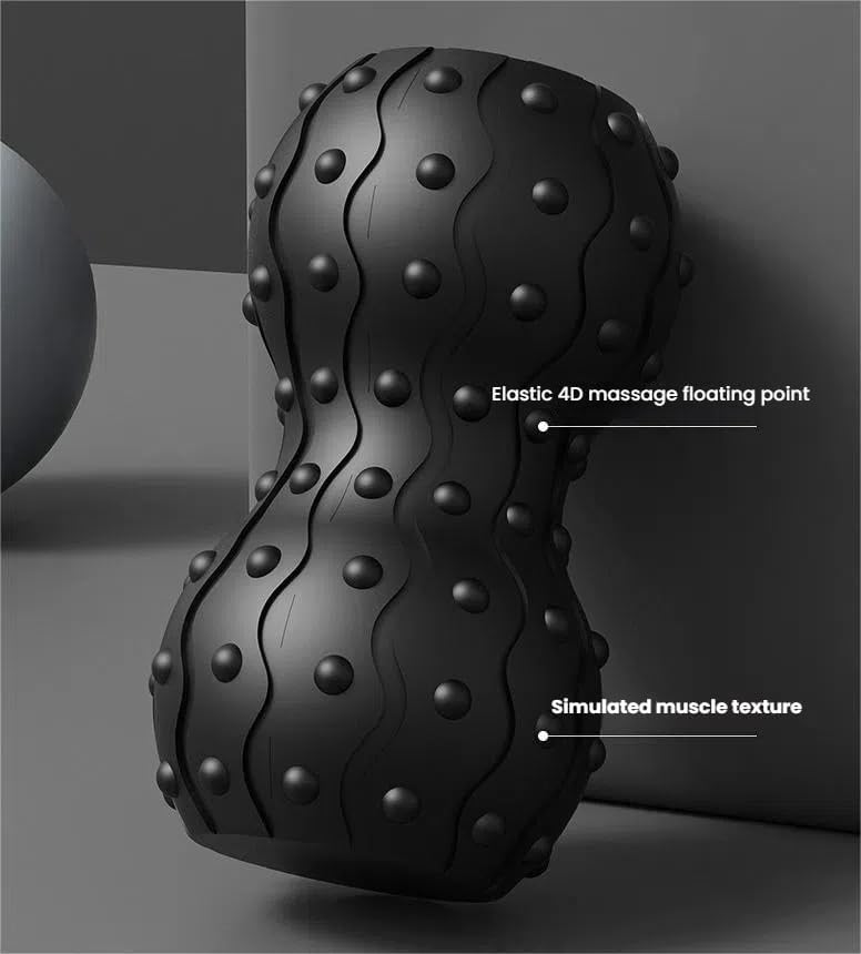 LYMCY Authentic Electric Foam Roller TriggerPoint Foam Roller 3D Massage Beads Patent Myofascial Release Roller USB Rechargeable Adjustment High