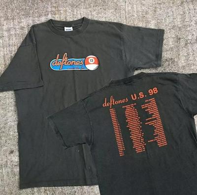 Deftones U.S 1998 Tour Cotton Black Unisex Tshirt Tops Tee T-shirt S-5XL   22D236