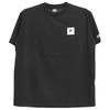 One Colors LOGOS PARK Men's Short Sleeve T-Shirt with Box Logo Print, Crew Neck, Size 2L, Black (49)