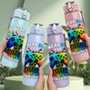1PC Another Brother Game Controller 750ml Color Plastic Sports Water Bottle Leakproof Flip Straw Lid Suitable for Sports Office Home Use
