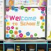 Whaline 54Pcs Flower Cut-Outs Back to School Colorful Floral Bulletin Board Decorations 5.9in and 3.1in Summer Paper Flowers Cutouts Cute Classroom