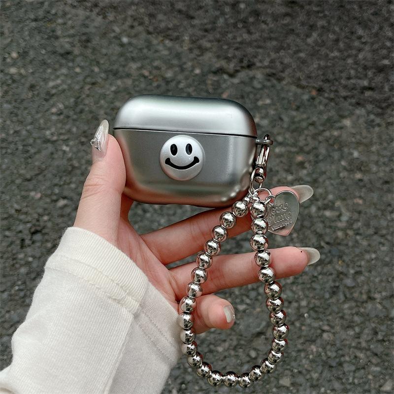 Ins Simple Three-dimensional Smiley Face for AirPods 1 Generation Protective Case Second Generation 1 Generation Pro1 Apple Bluetooth Headset Case