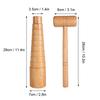 2pcs   Set Wooden Mandrel Sizer Jewelry Making Adjust Bangle Sizing Measurement Stick Hammer Tool Set