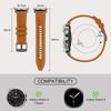 Compatible Leather & Silicone Strap for Samsung Galaxy Watch 8/8 Classic