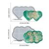Double Heart Shape Tray Mold Epoxy Resin Mold DIY Storage Dish Plate Mould Craft