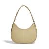 Half Moon Women's leather underarm bags solid color underarm bag for ladies casual shoulder bag