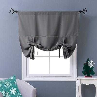Blackout Roman Shades Curtains Bathroom Window Curtains Tie Up Shade for Small Window, Bathroom Window Treatments, Window Valance Balloon Roman Blind