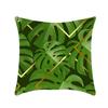New Nap Pillow Green Leaves Sofa Plush Pillow Case Home Summer Cushion
