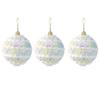 3pcs 8cm Foam Christmas Balls Pendant Shatterproof Reusable Christmas Macaron Hanging Balls Elegant Colorful
