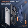 Military-grade Shockproof Phone Case for IPhone 17 Air 16 15 14 Plus 13 12 Pro Max Magsafe Magnetic Armor Fold Stand Cover