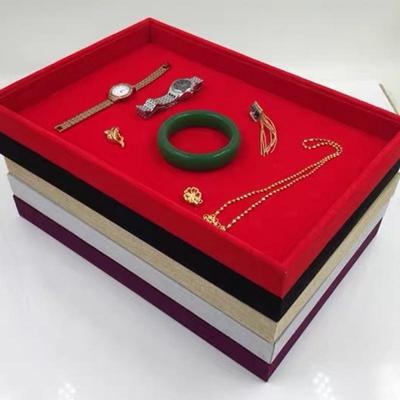 Luxury Velvet Jewelry Display Tray for Earrings and Bracelets