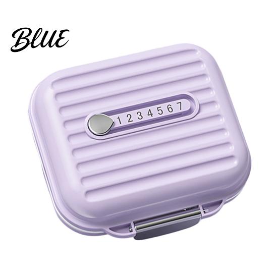 Capsule And Tablet Storage 7 Compartments Pill Box with Sealing Ring Lock Buckle